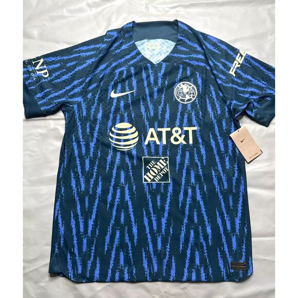 Nike Men Large Club America Vapor Match ADV Away Soccer Jersey 22/23 DJ7638-455 - Picture 3 of 16